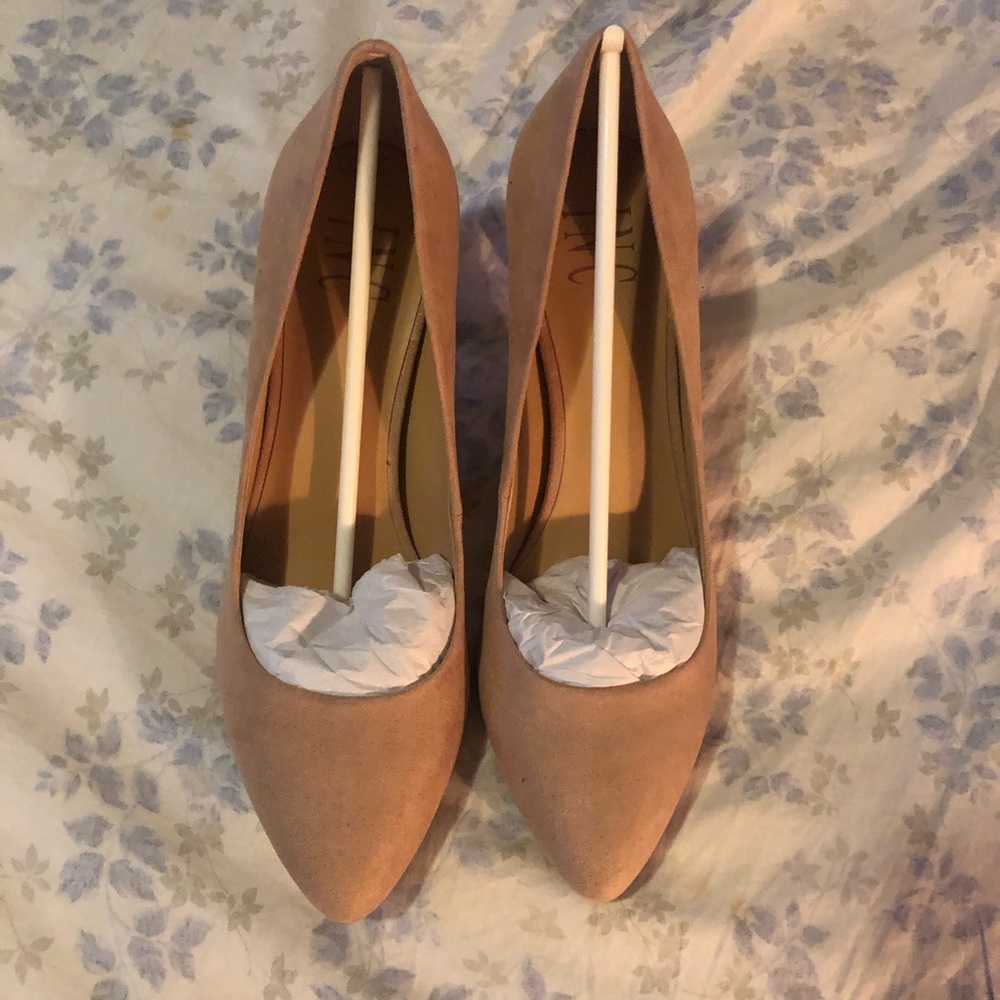 Nude pink heels